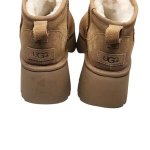 UGG Tan Suede Platform Boots